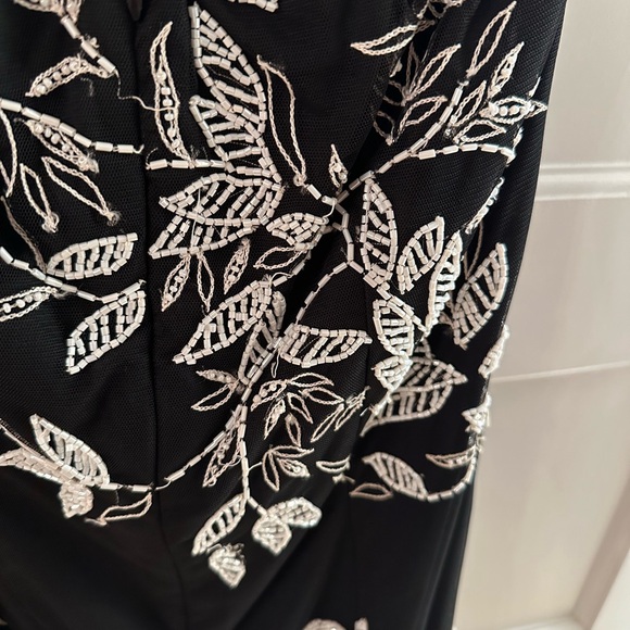 Cache Black Gown with White Beading - Picture 2 of 4